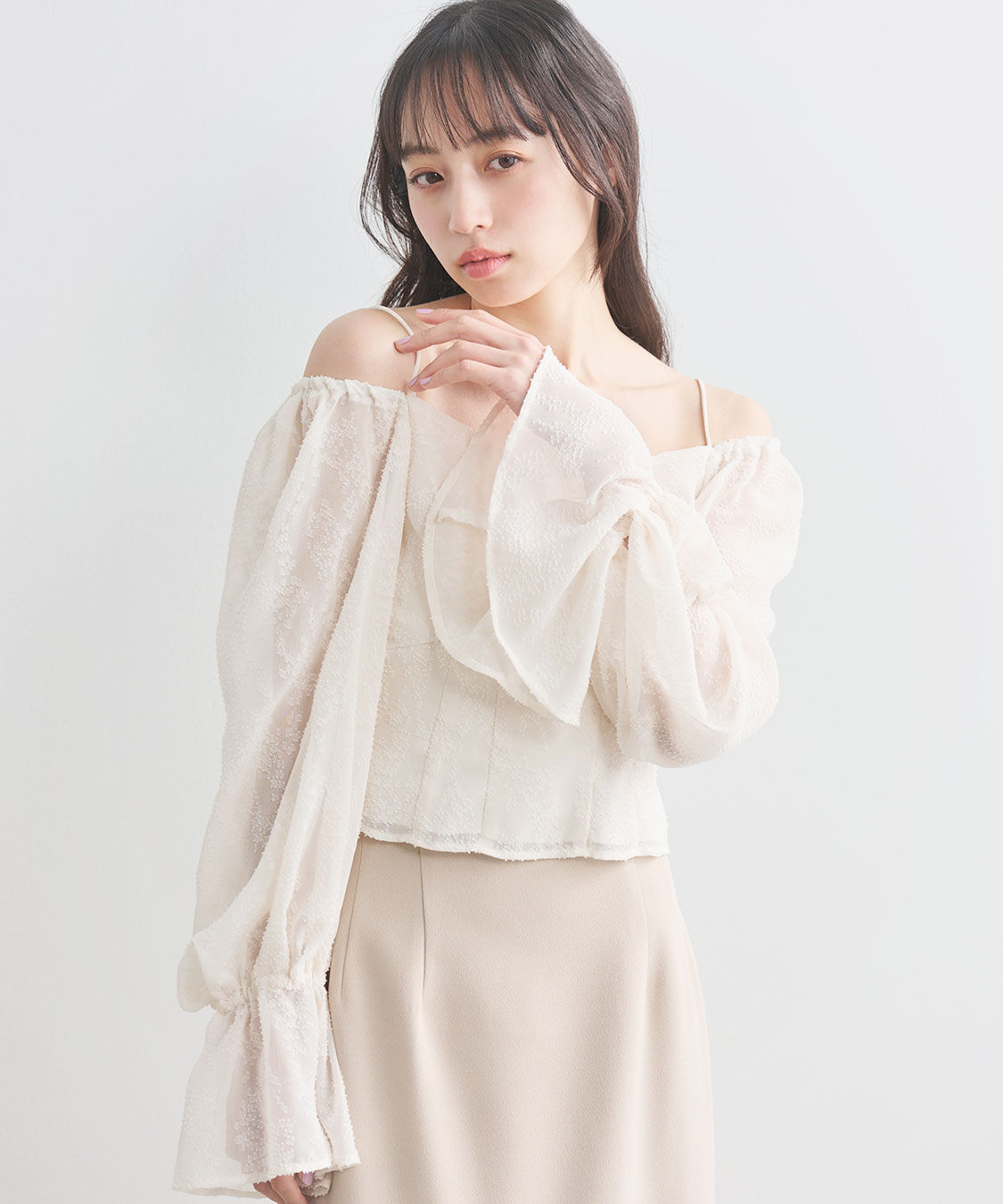 COCO DEAL「ボリュームスリーブコルセットブラウス」|シャツ・ブラウス|