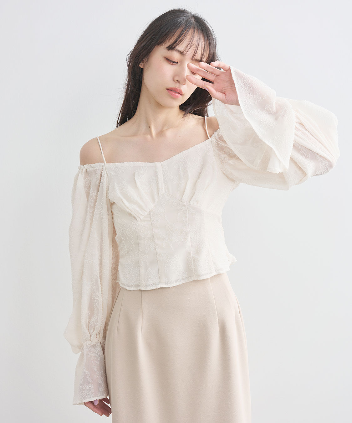 COCO DEAL「ボリュームスリーブコルセットブラウス」|シャツ・ブラウス|