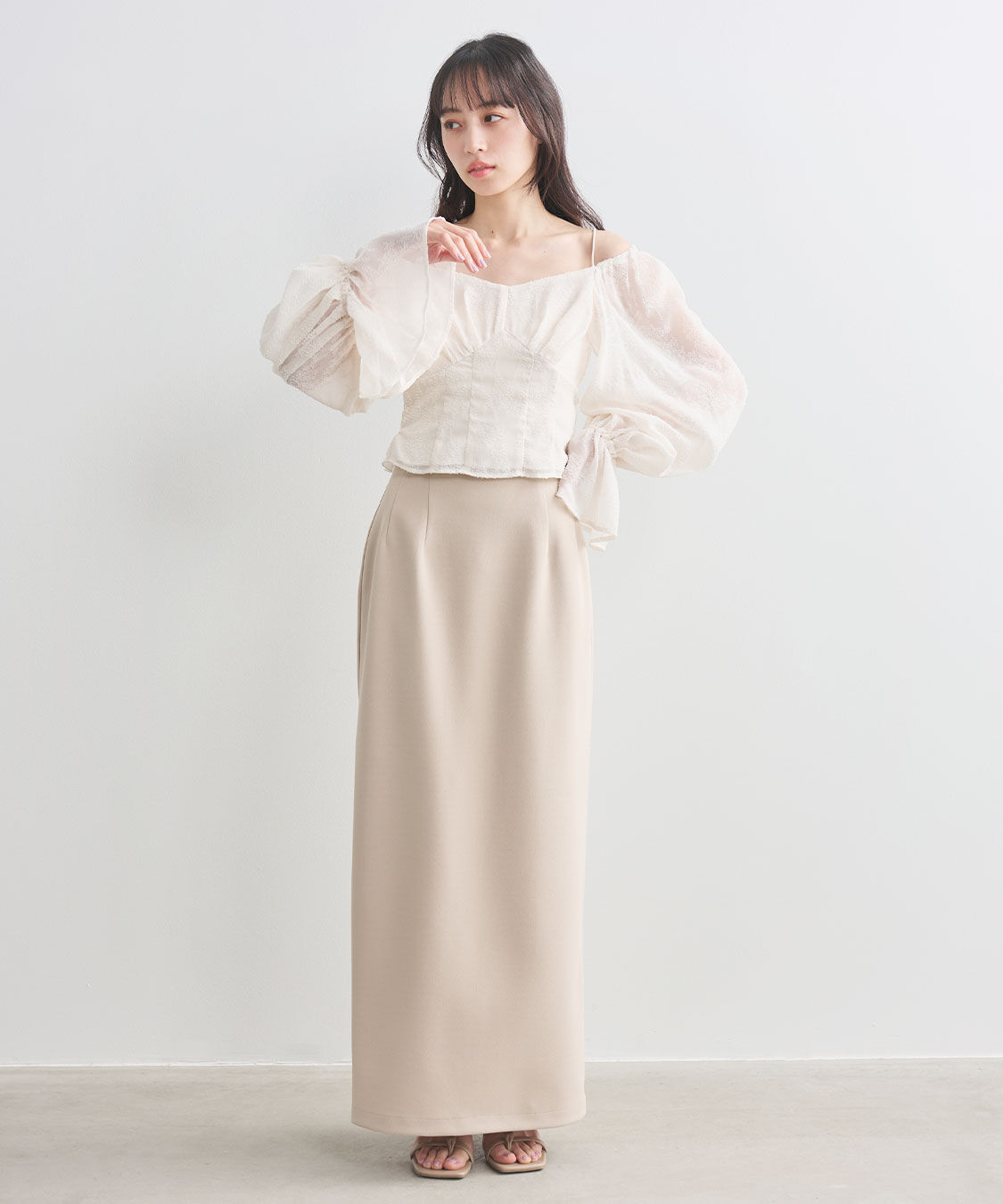 COCO DEAL「ボリュームスリーブコルセットブラウス」|シャツ・ブラウス|