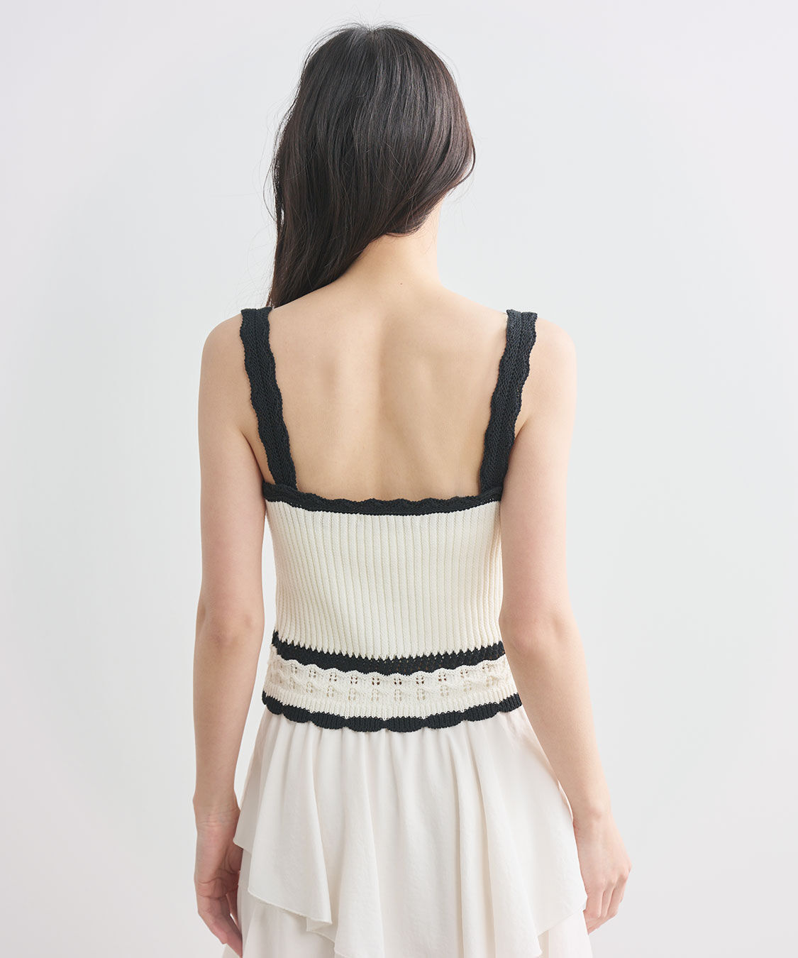 COCO DEAL「柄編みニットキャミトップス」|ニット・セーター|