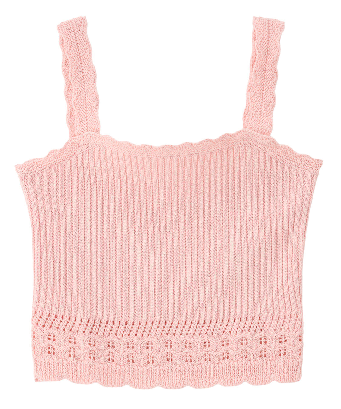 COCO DEAL「柄編みニットキャミトップス」|ニット・セーター|