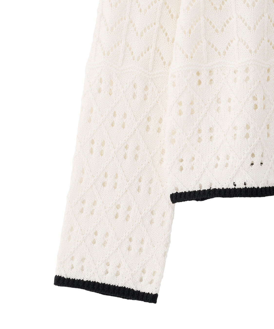 COCO DEAL「透かし編みニットシャツ」|ニット・セーター|