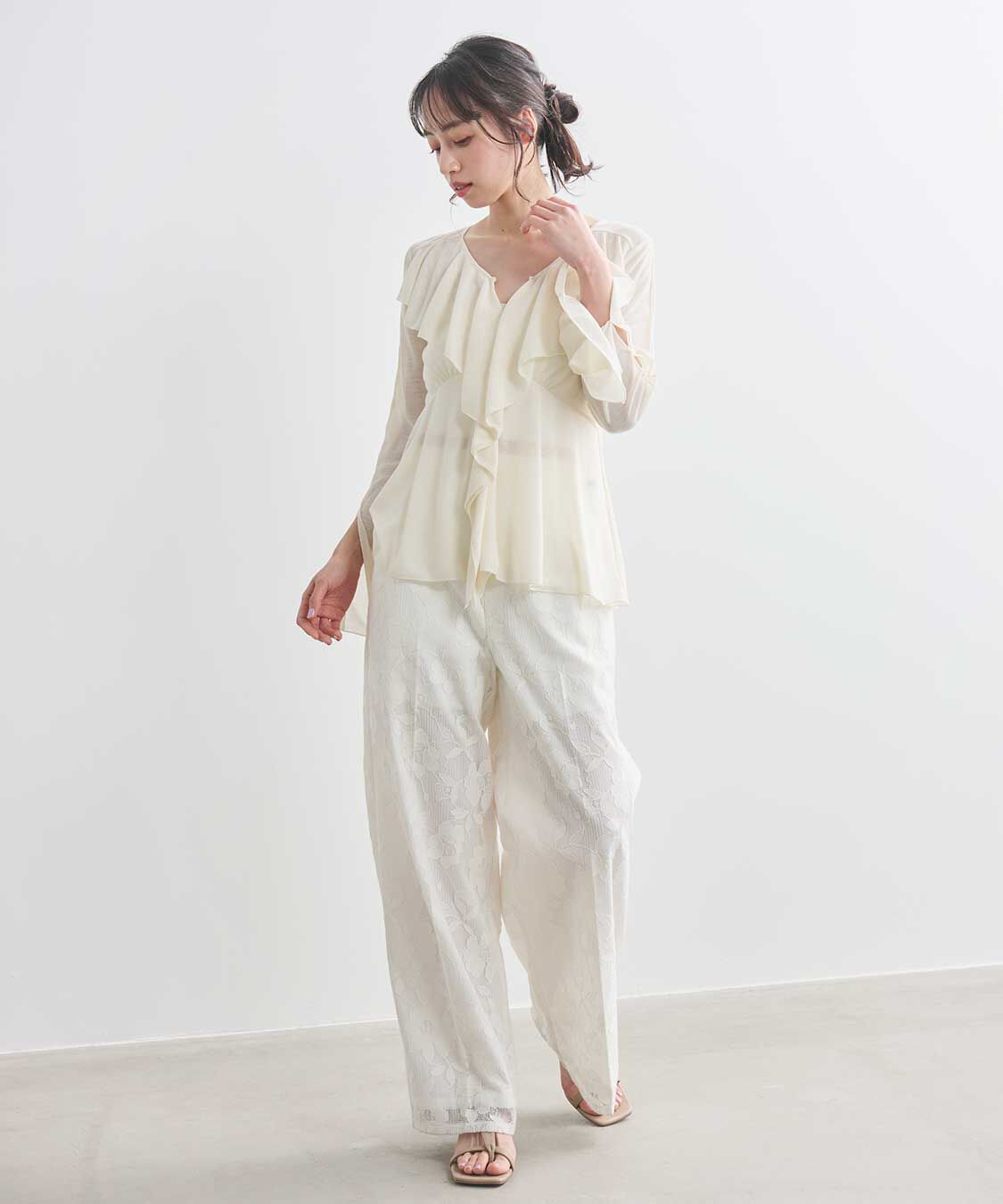 COCO DEAL「ラッフルバックシャンカットソー」|Tシャツ・カットソー|