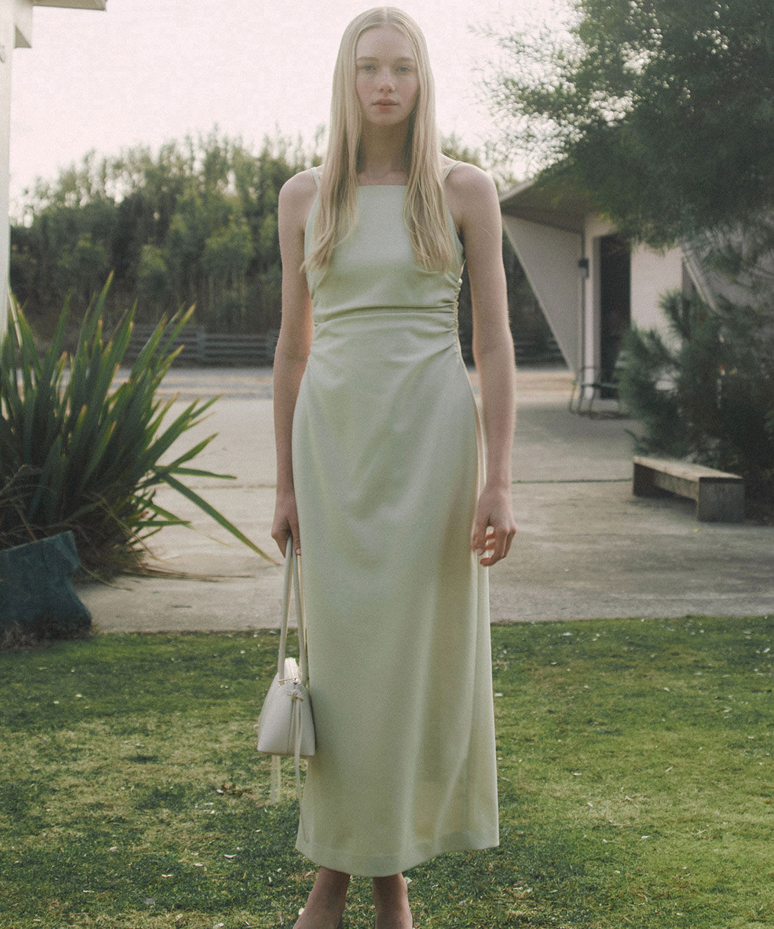 COCO DEAL「ウエストギャザーキャミワンピース」|ワンピース|