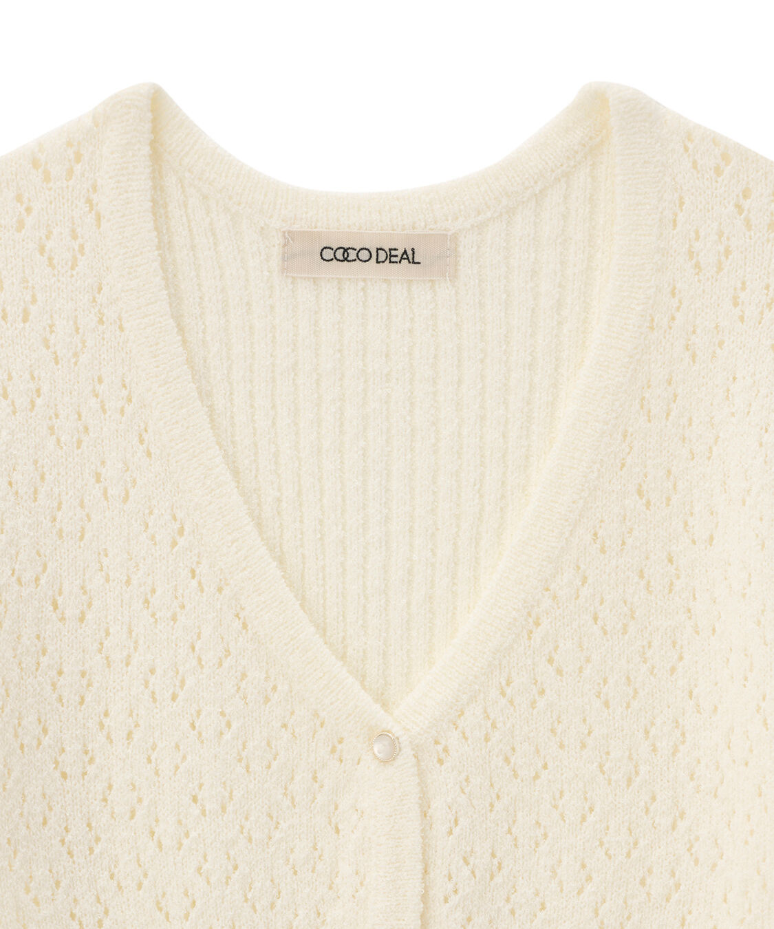 COCO DEAL「柄編みニットカーディガン」|ニット・セーター|