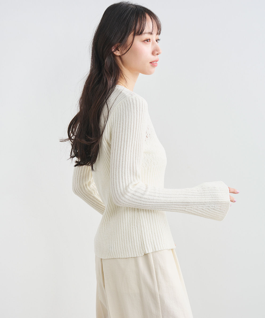 COCO DEAL「柄編みニットカーディガン」|ニット・セーター|