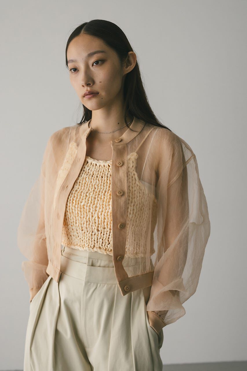 STYLEMIXER「シアーコンビネーションカーディガン」|カーディガン|