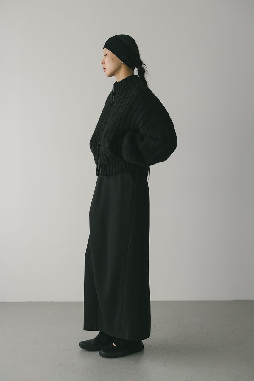 STYLEMIXER「パッファーニットジップカーデ」|カーディガン|