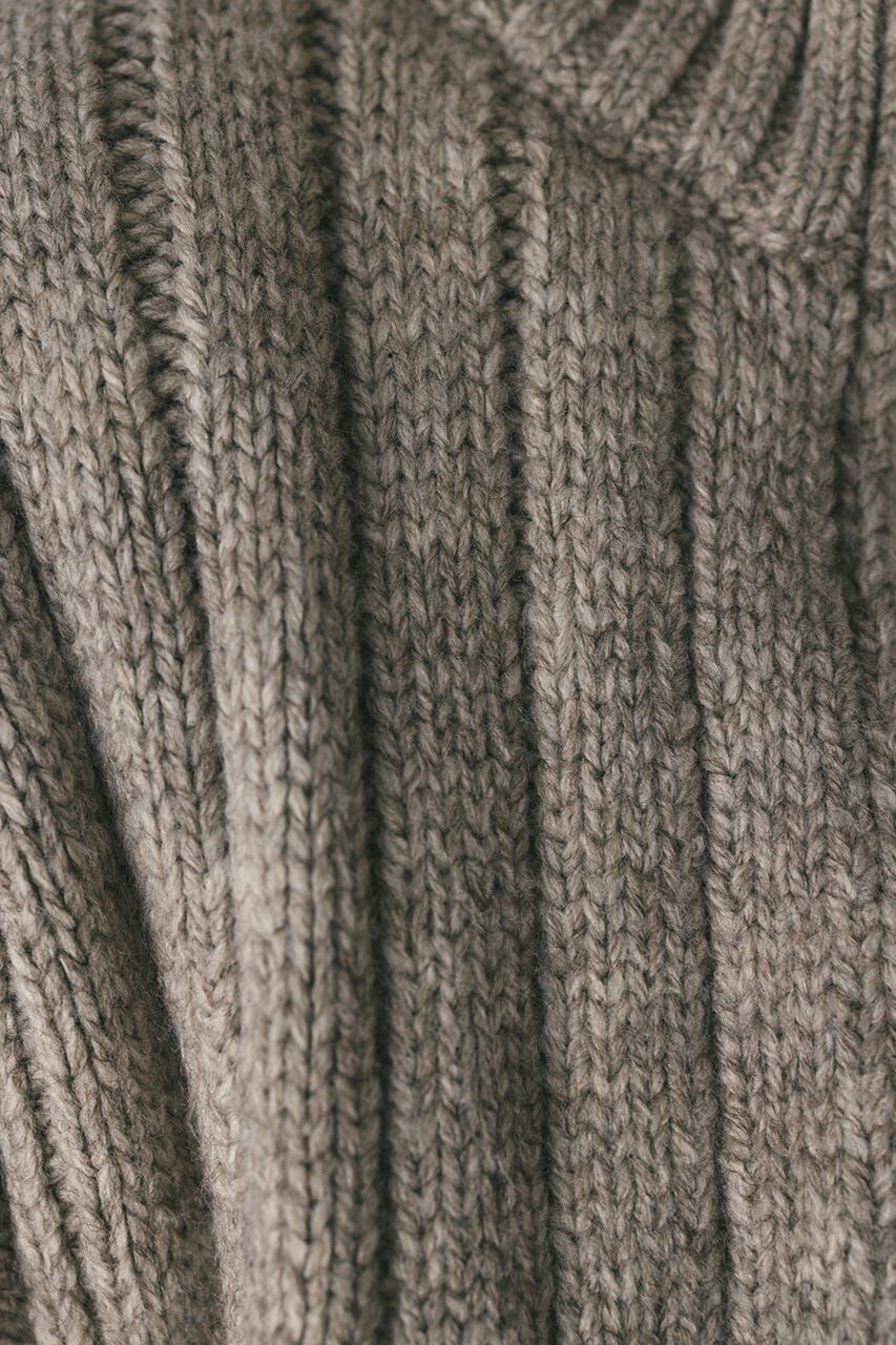 STYLEMIXER「パッファーニットジップカーデ」|カーディガン|