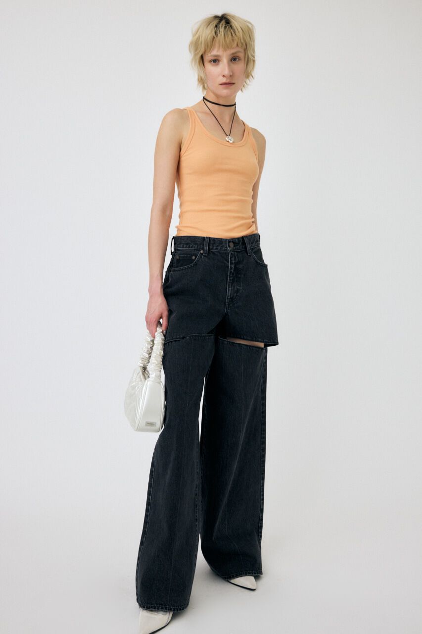 MOUSSY「BASIC RIB タンク」|タンクトップ|