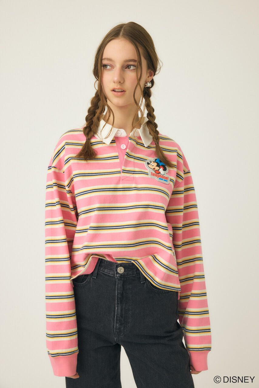 MOUSSY「MD TELEPHONE LS ポロ / MINNIE」|パーカー|
