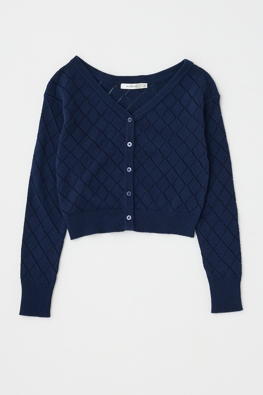 MOUSSY「EYELET ニットカーディガン」|ニット・セーター|