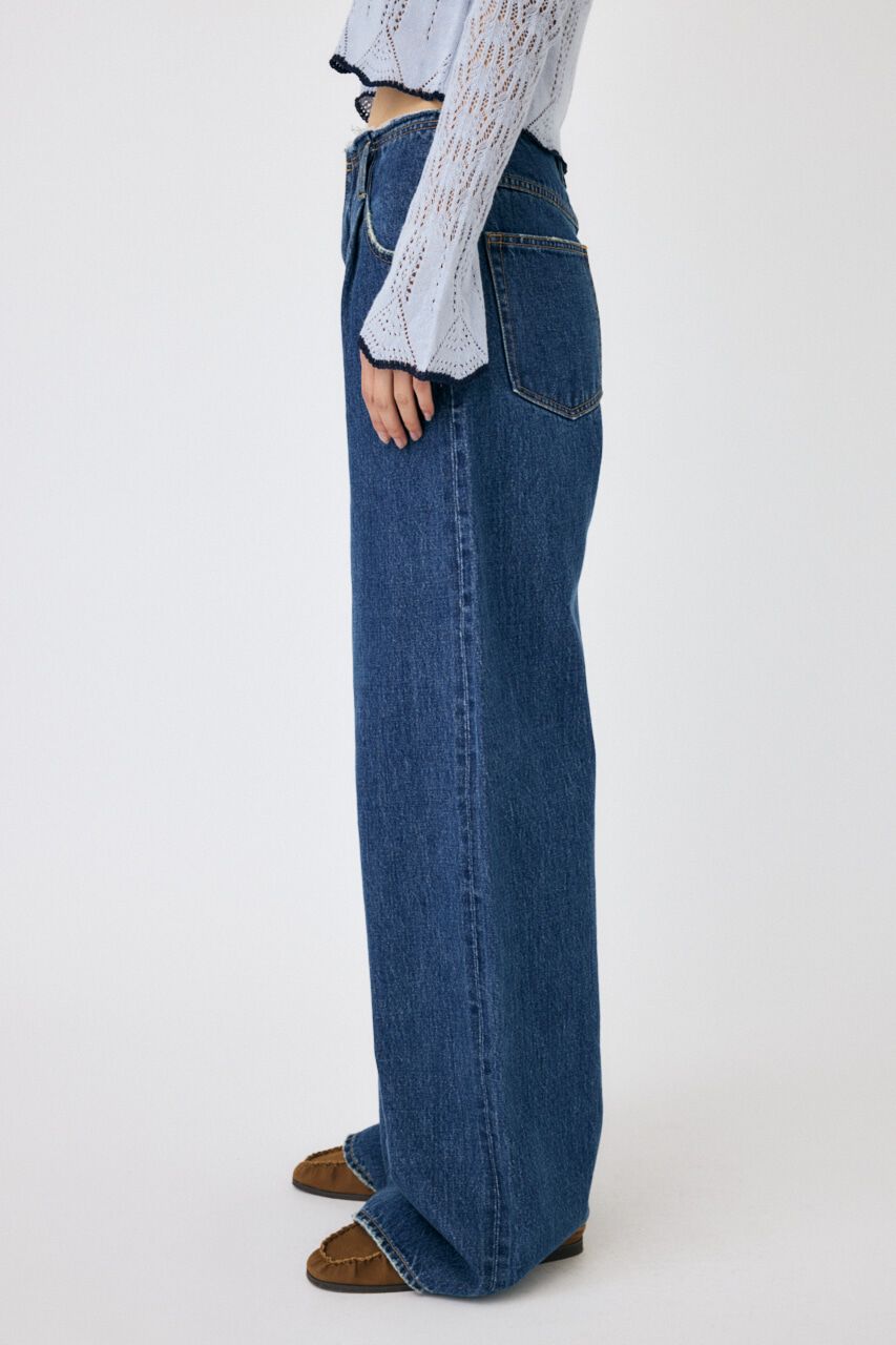 MOUSSY「BELT OFF ストレートデニム」|デニム|