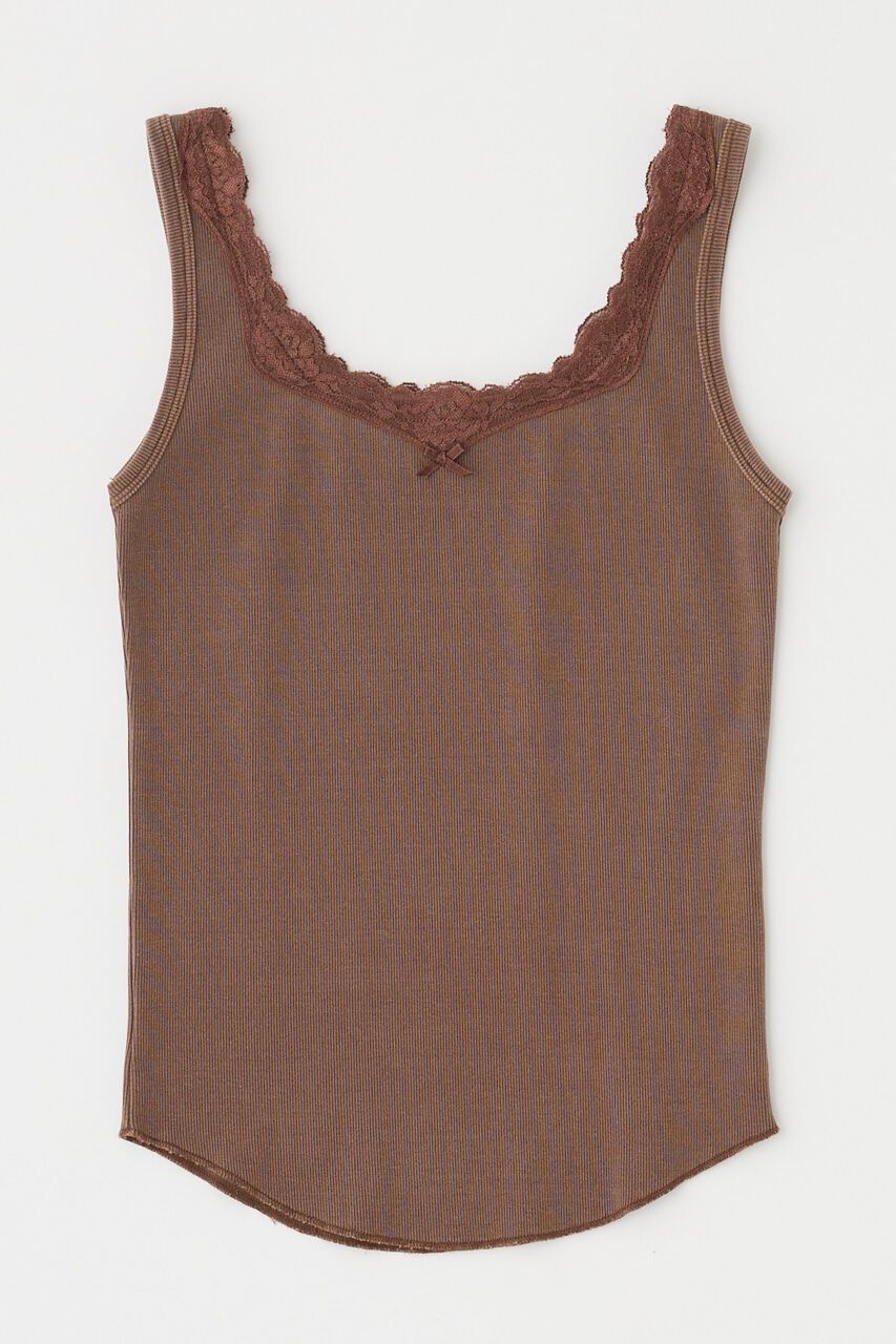 MOUSSY「LACE TRIM タンクトップ」|タンクトップ|