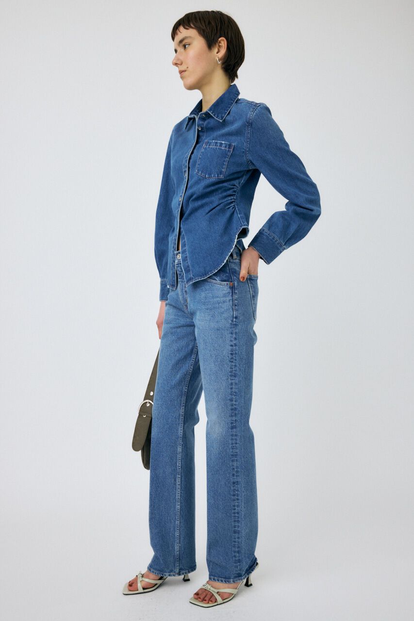 MOUSSY「WAIST FIT デニムシャツ」|シャツ・ブラウス|