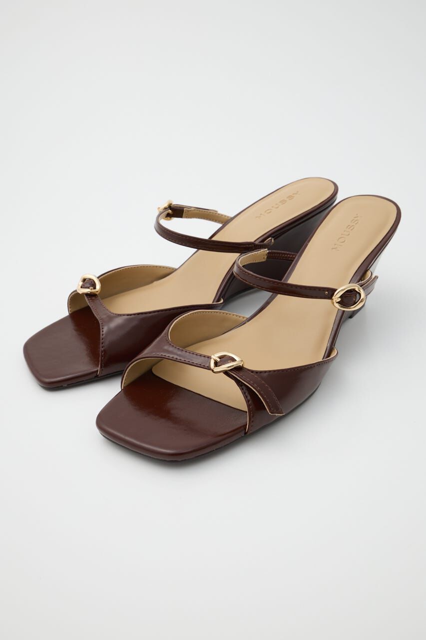 MOUSSY「DOUBLE BELTED WEDGE サンダル」|サンダル|