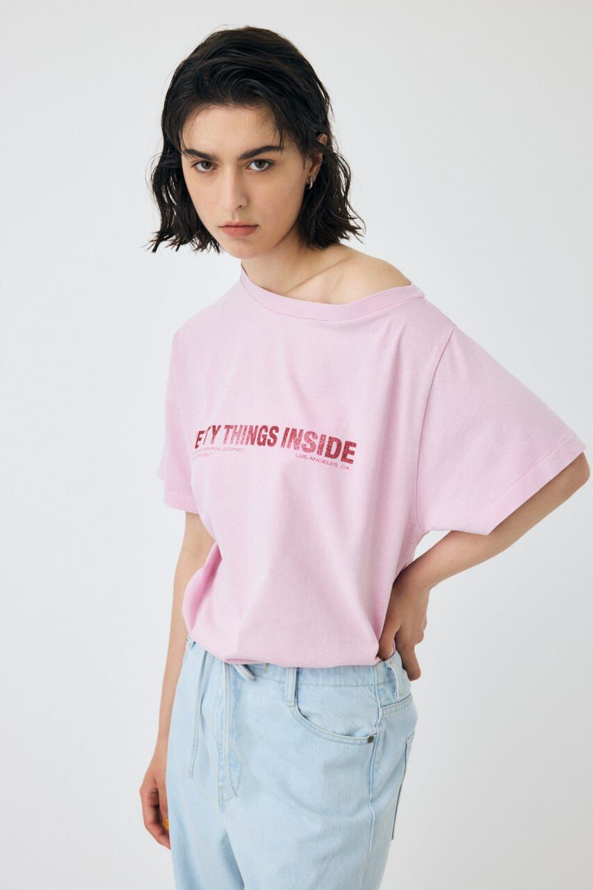 MOUSSY「ONE SHOULDER TEE」|Tシャツ・カットソー|
