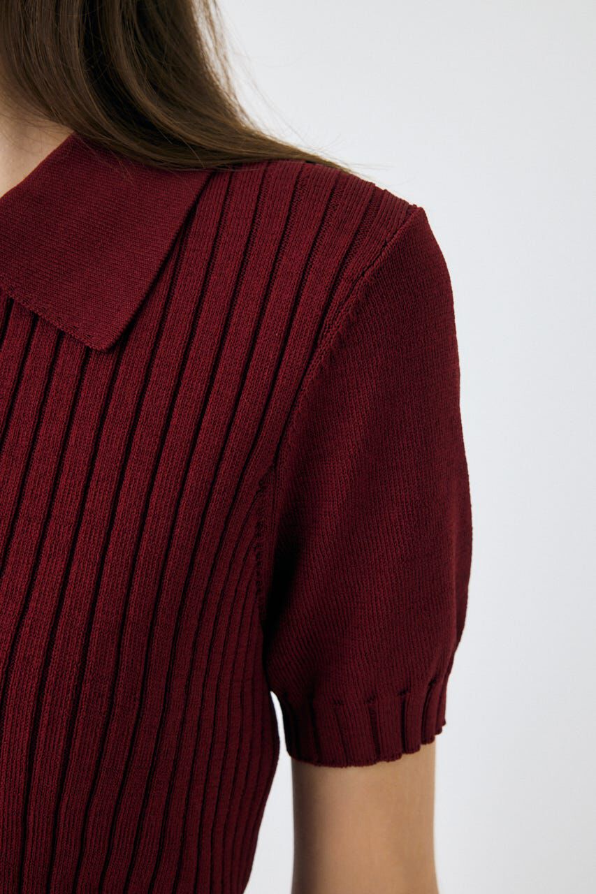 MOUSSY「HALF ZIP CLASSIC ポロ トップス」|ニット・セーター|