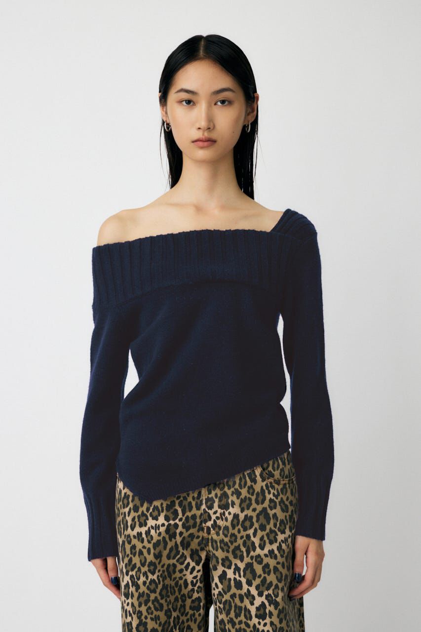 MOUSSY「ASYMMETRY トップス」|ニット・セーター|