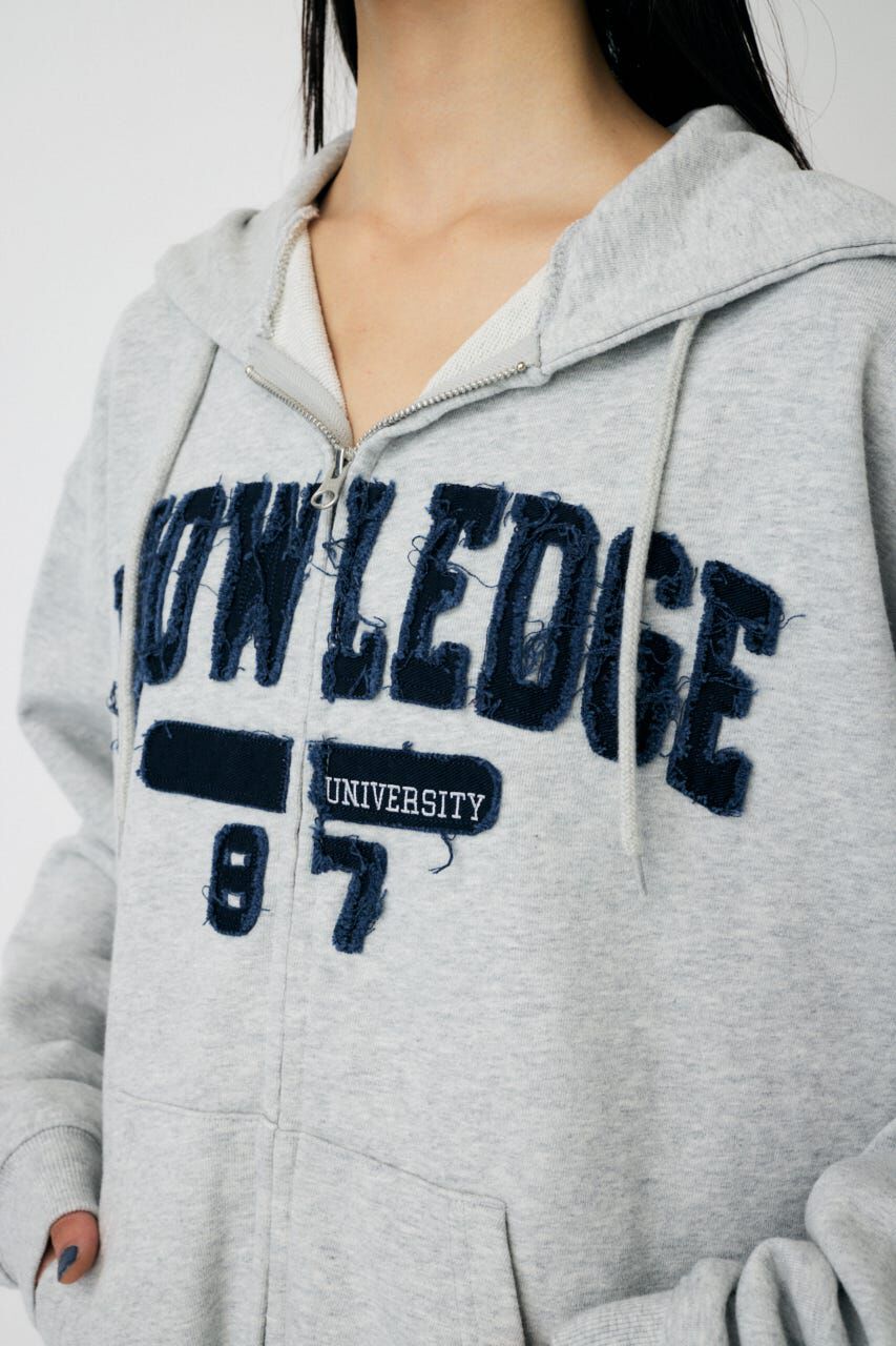 MOUSSY「COLLEGIATE ZIP フーディー」|パーカー|