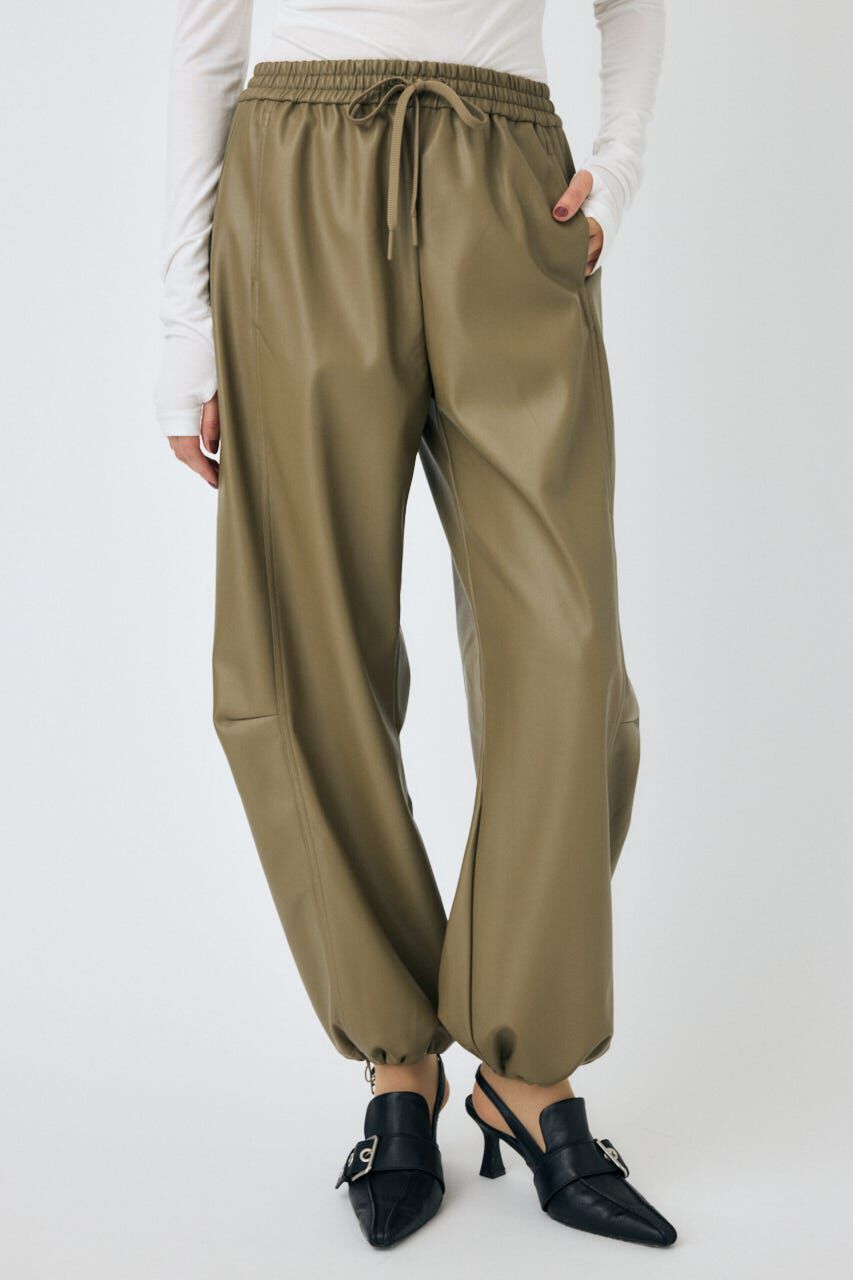 MOUSSY「F/LEATHER JOGGER パンツ」|その他|