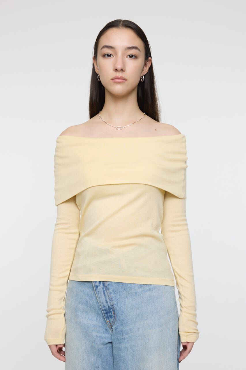 MOUSSY「OFF SHOULDER カットトップス」|その他|
