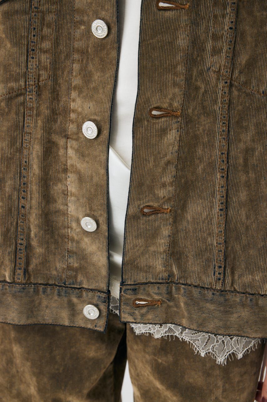 MOUSSY「OVERSIZED CORDUROY ジャケット」|デニムジャケット|