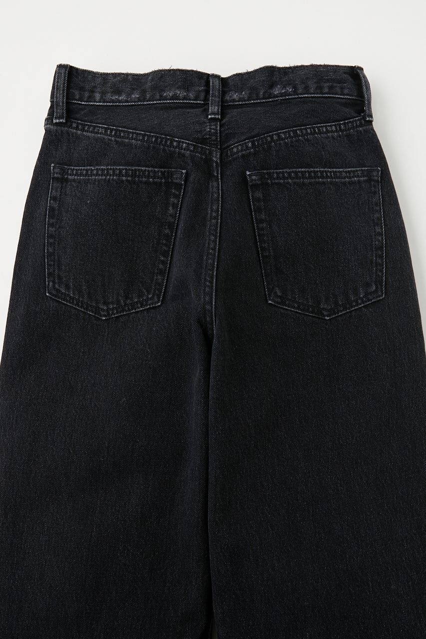 MOUSSY「HIGH WAIST BLACK STRAIGHT」|デニム|