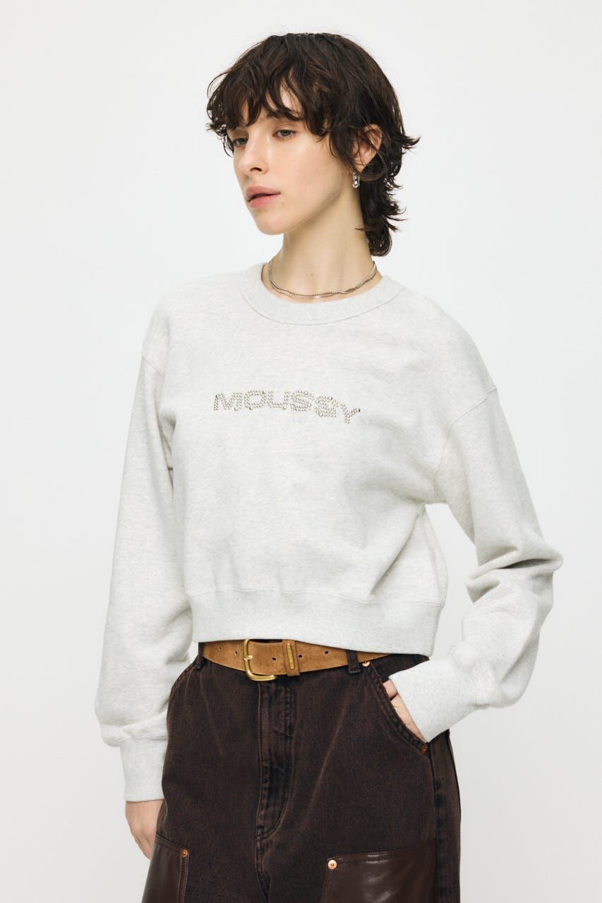 MOUSSY「LITTLE POPS LOGO プルオーバー」|パーカー|T.GRY