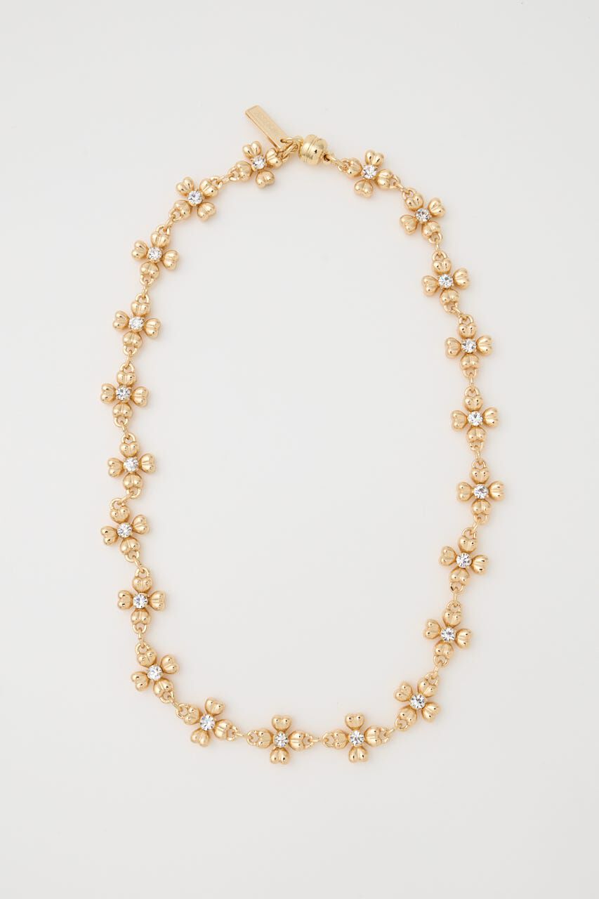 MOUSSY「FLORAL BEADS ネックレス」|ネックレス|GLD