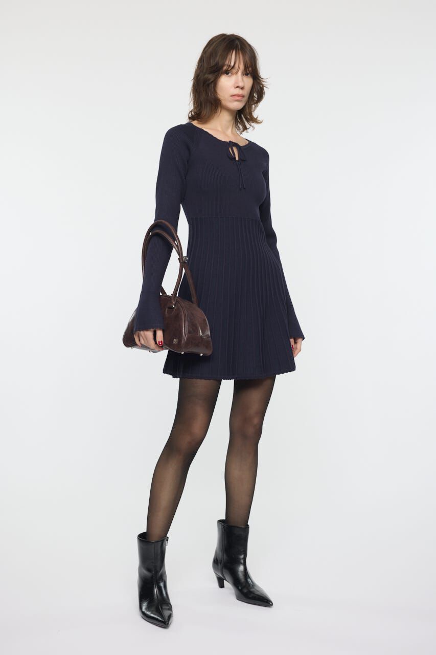 MOUSSY「PICO RIBBON MINI ドレス」|ワンピース|