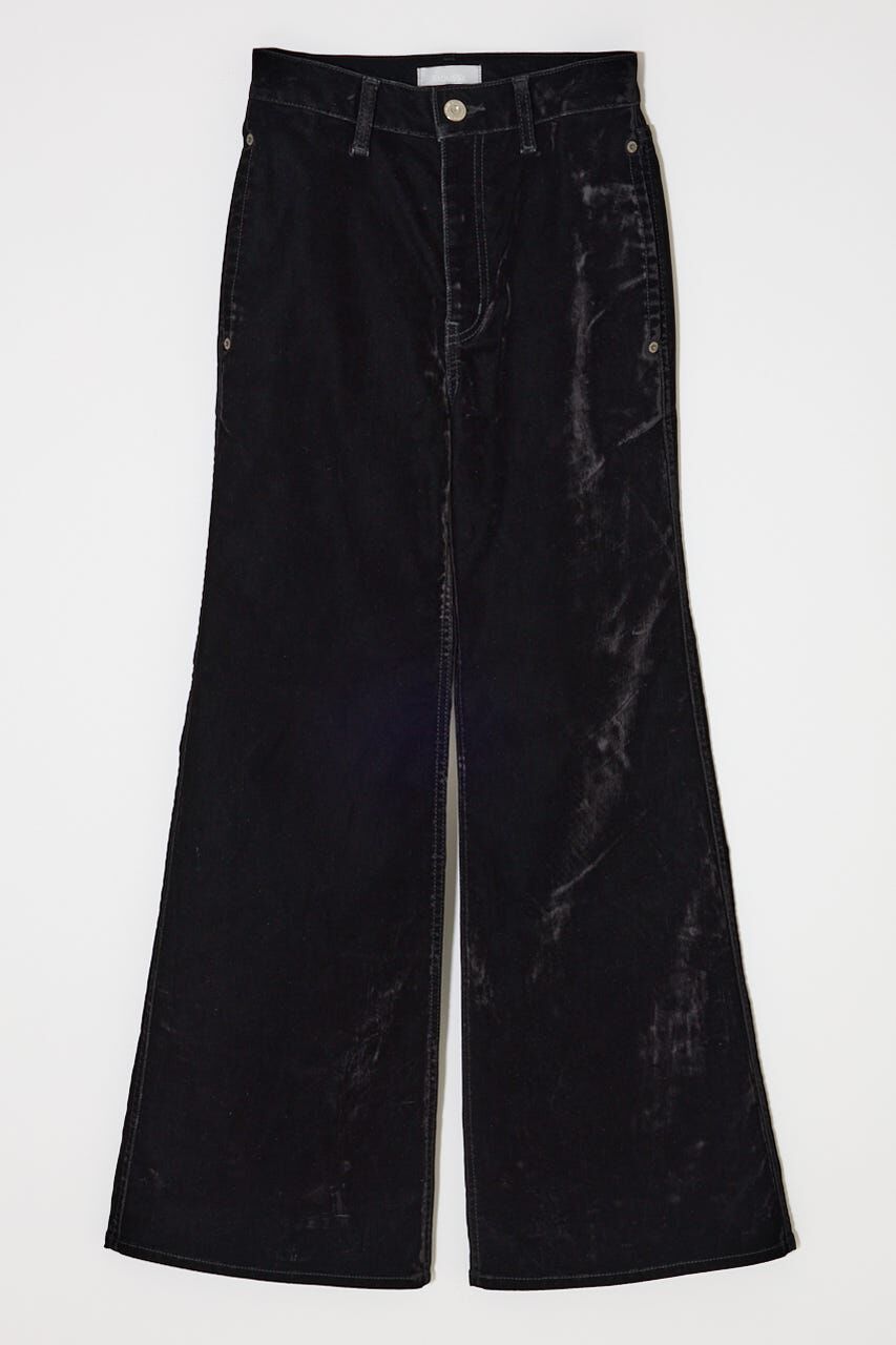 MOUSSY「VELVET LONG LEG フレア」|デニム|
