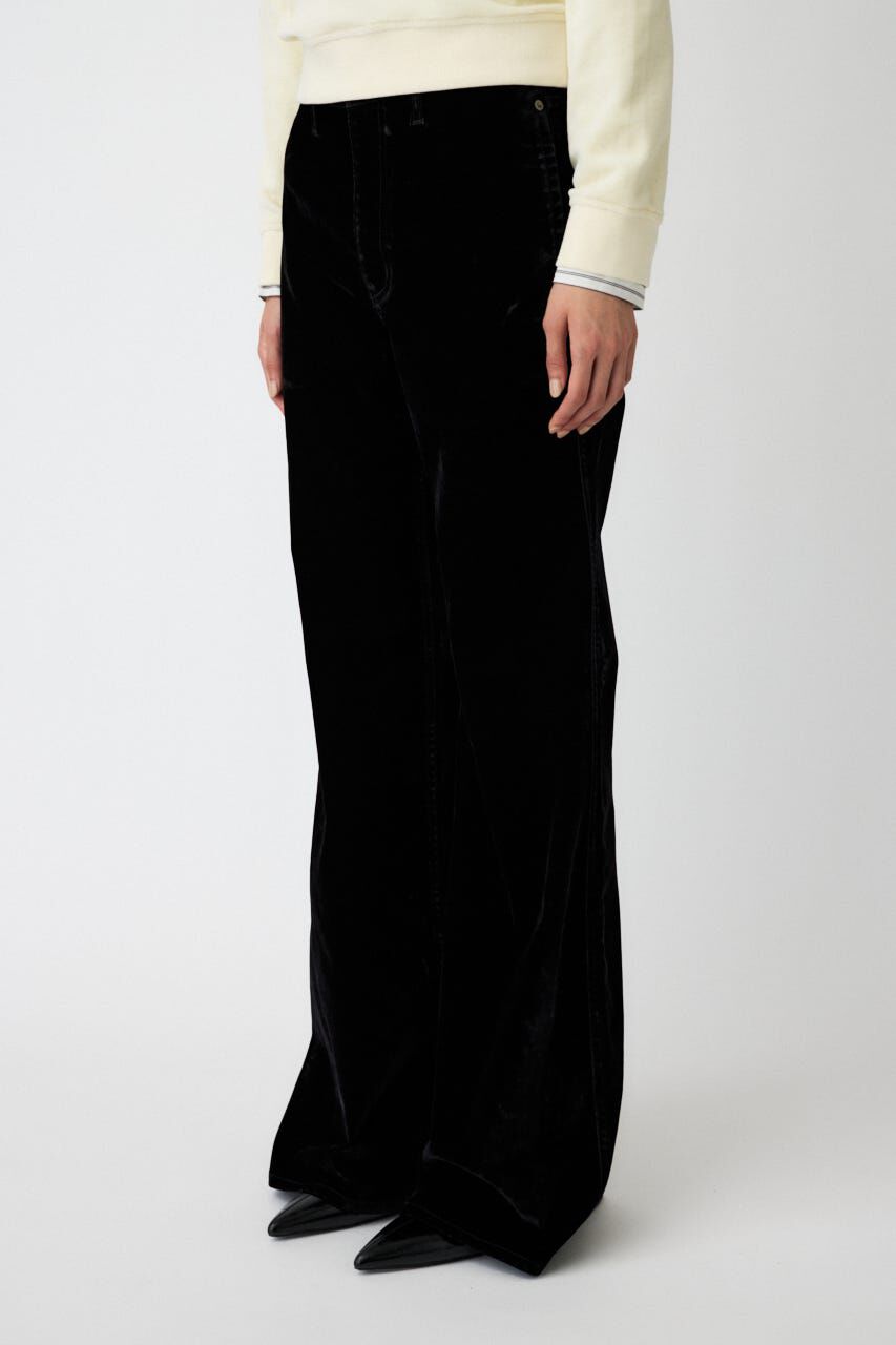 MOUSSY「VELVET LONG LEG フレア」|デニム|