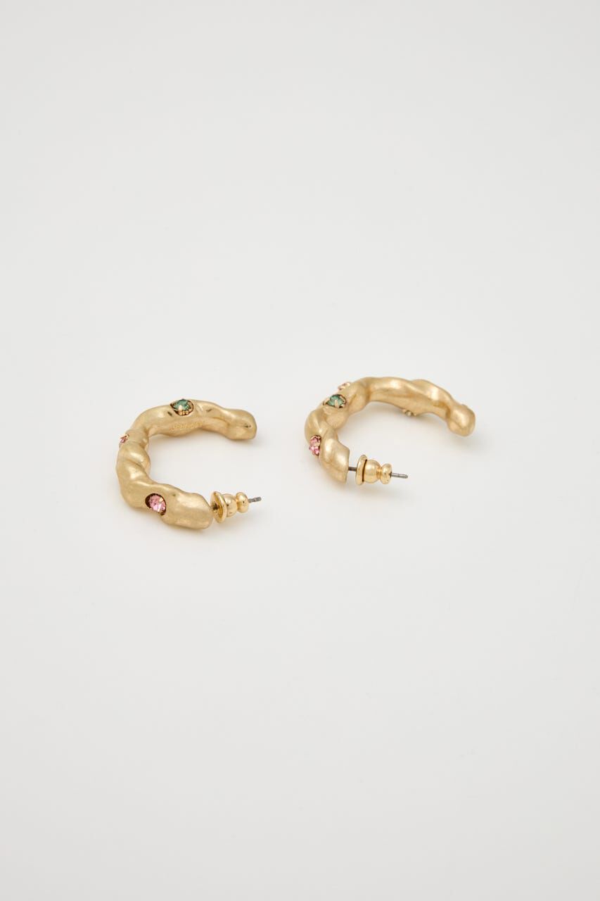 MOUSSY「GEM HOOP イヤリング」|ピアス|