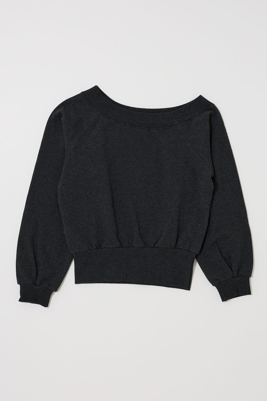 MOUSSY「SIDE SLIT OFF SHOULDER スウェット」|パーカー|