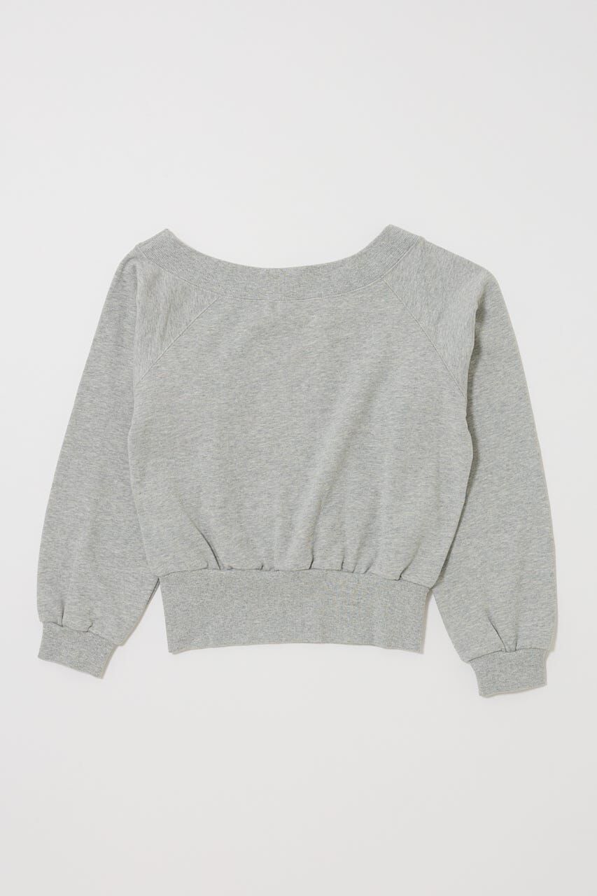 MOUSSY「SIDE SLIT OFF SHOULDER スウェット」|パーカー|