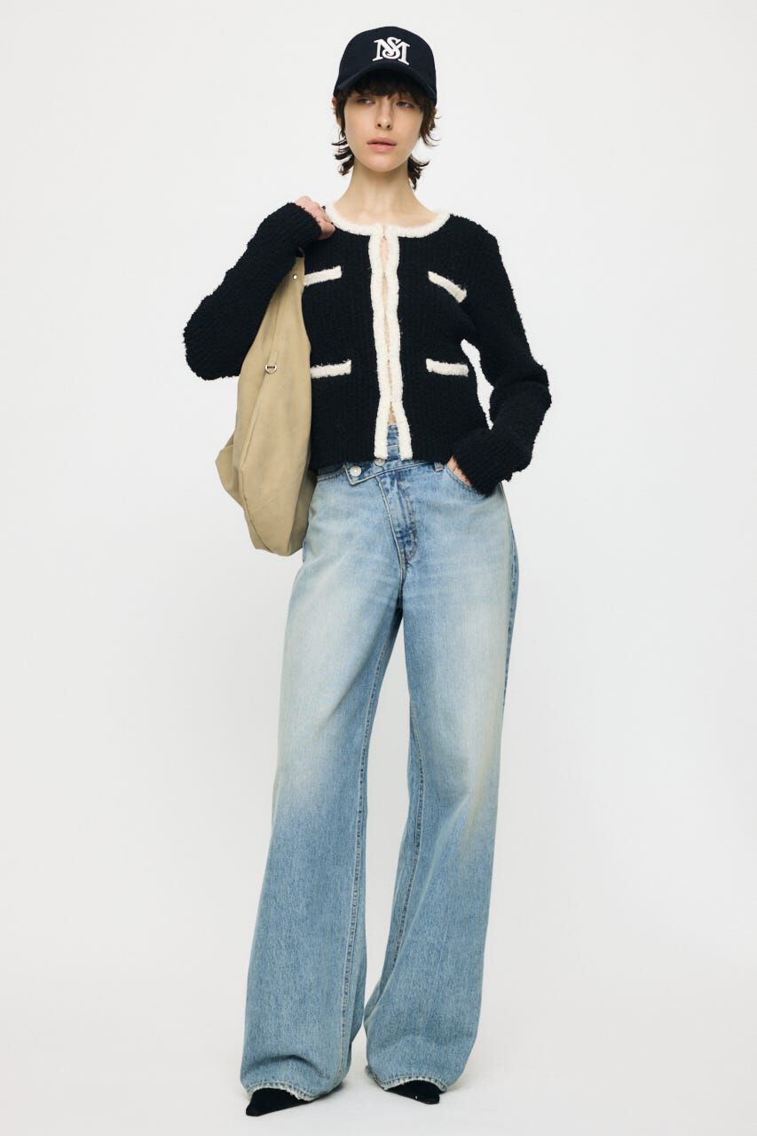 MOUSSY「FANCY YARN BI COLOR カーディガン」|カーディガン|