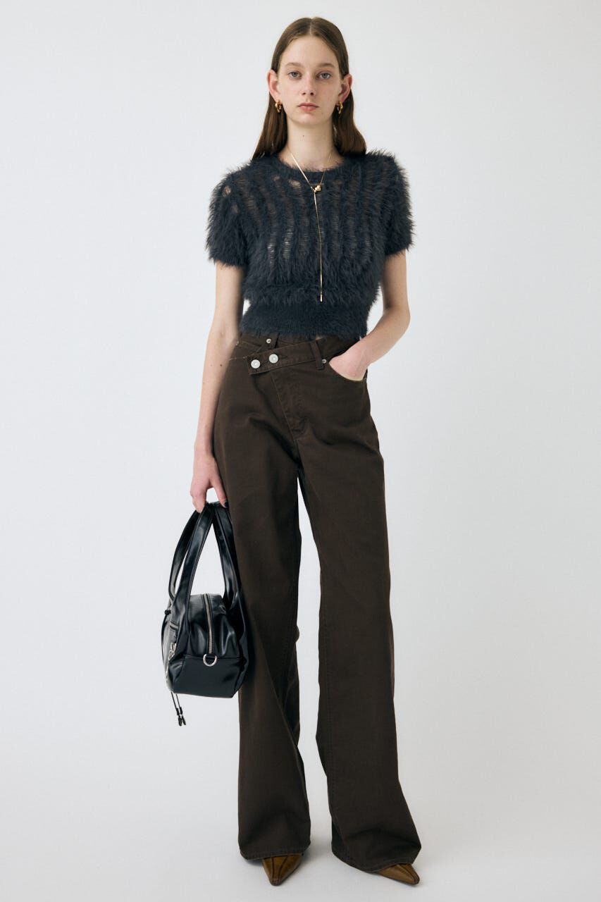 MOUSSY「CROSS CHINO WIDE STRAIGHT」|デニム|