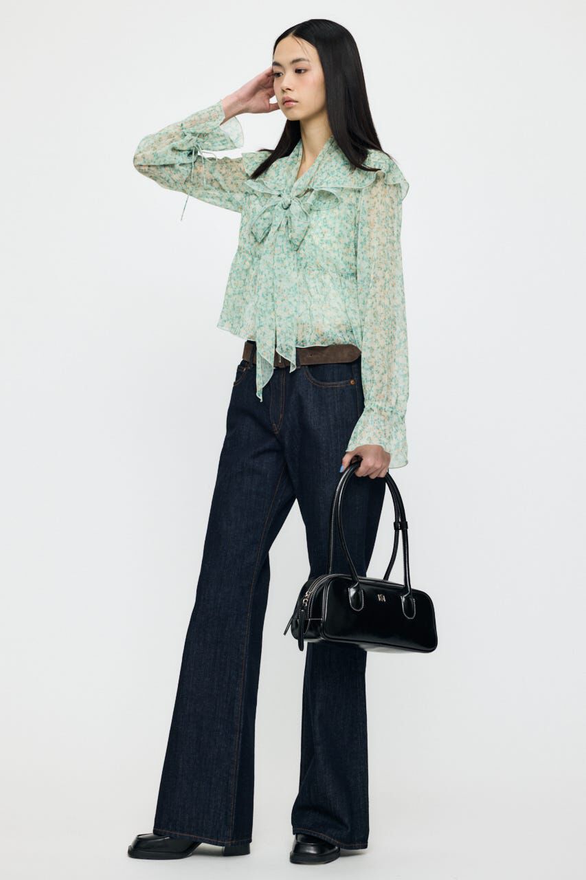 MOUSSY「BOW TIE CHIFFON ブラウス」|シャツ・ブラウス|