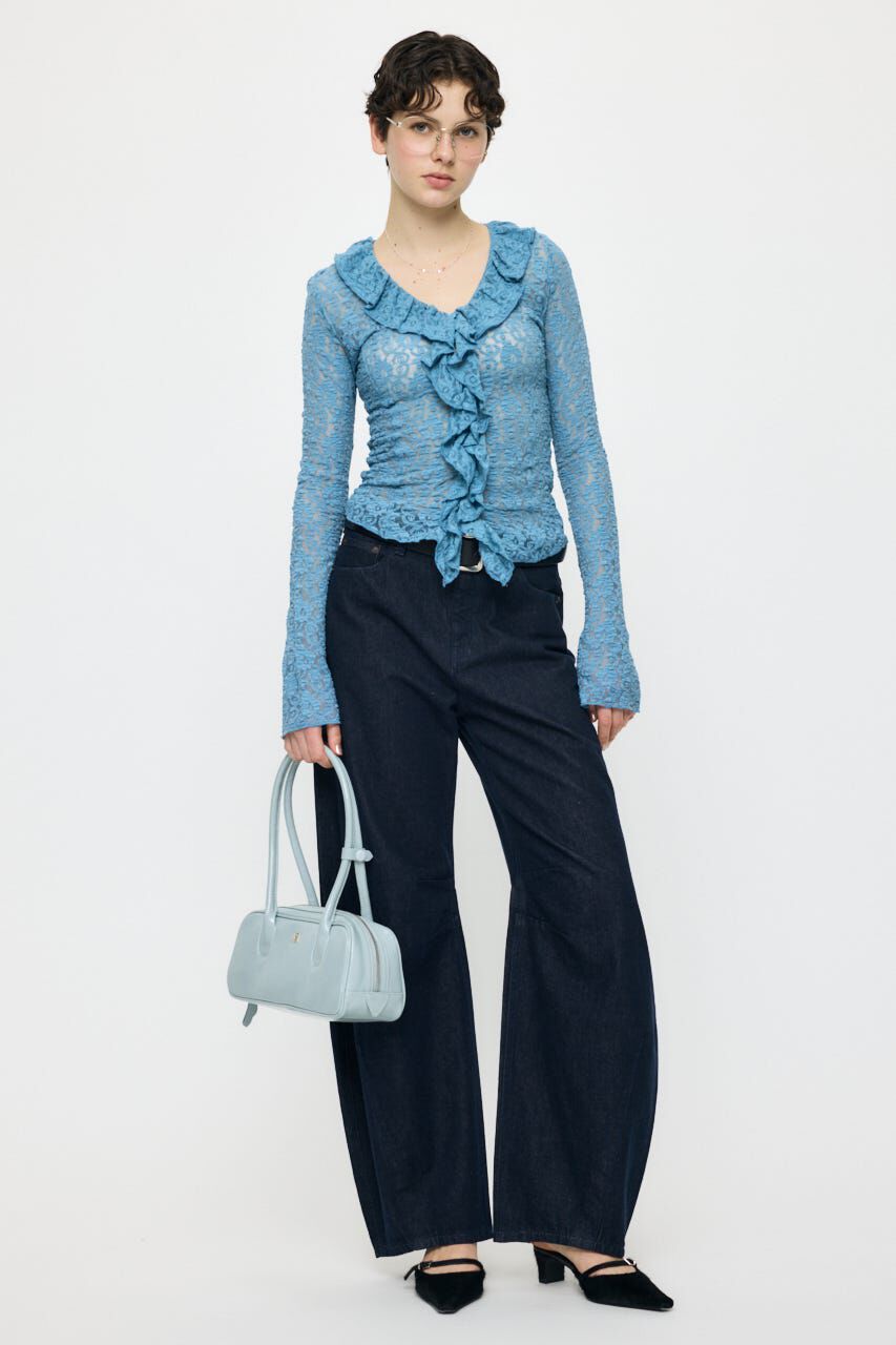 MOUSSY「LACE RUFFLE トップス」|Tシャツ・カットソー|