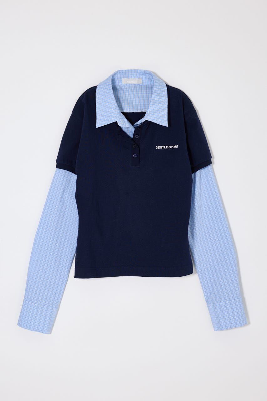 MOUSSY「SHIRT SLEEVE STRIPED POLO Tシャツ」|Tシャツ・カットソー|