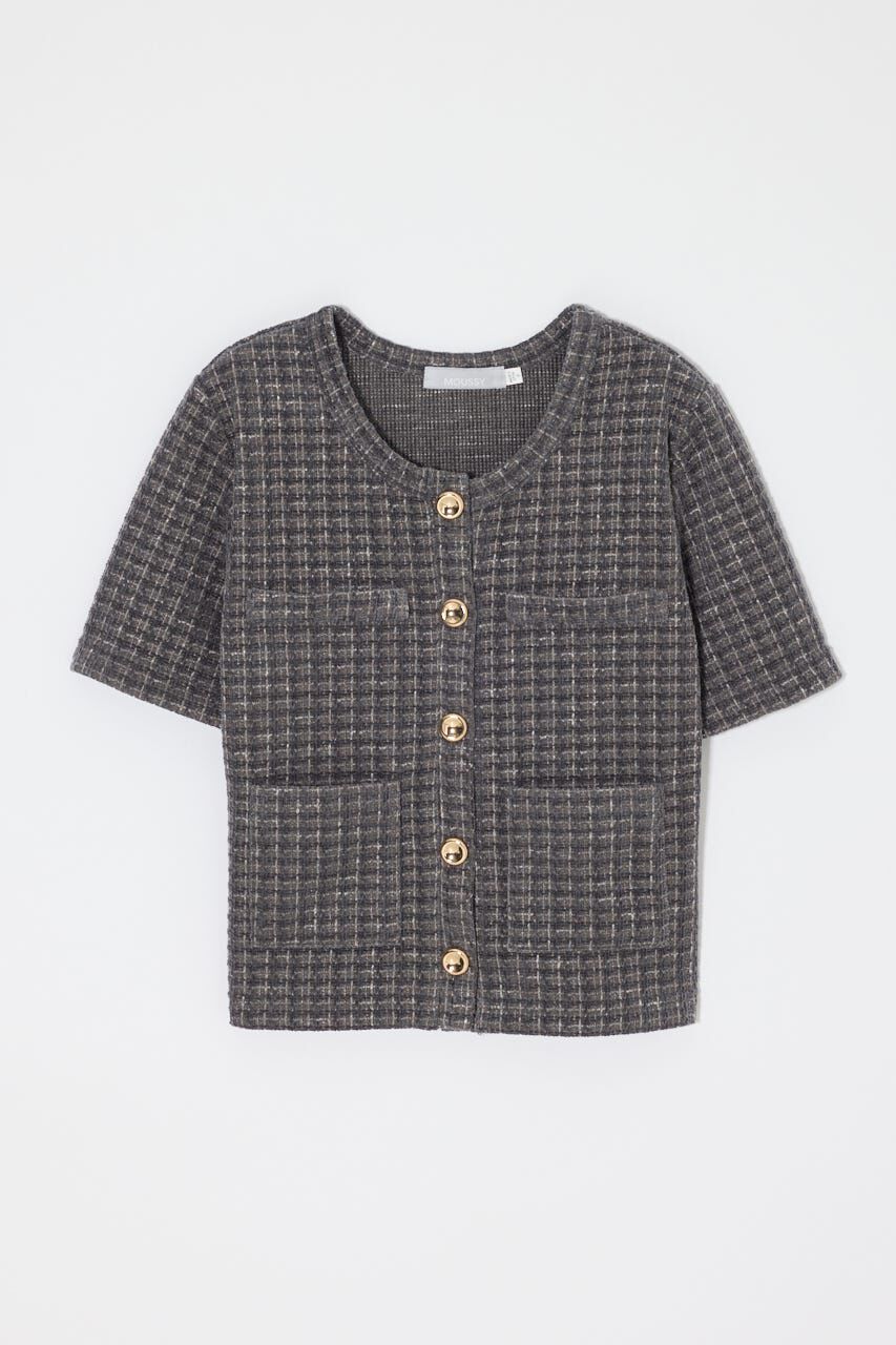 MOUSSY「TWEEDY カーディガン」|カーディガン|