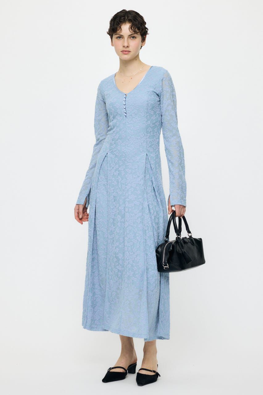 MOUSSY「SCOOP NECK MAXI ドレス」|ワンピース|BLU