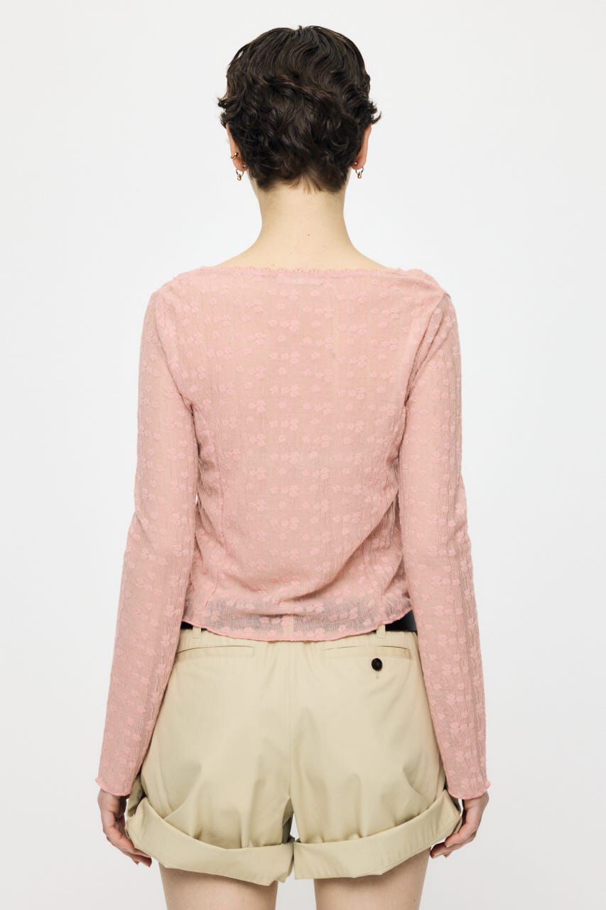 MOUSSY「SHIRRING LACE トップス」|Tシャツ・カットソー|