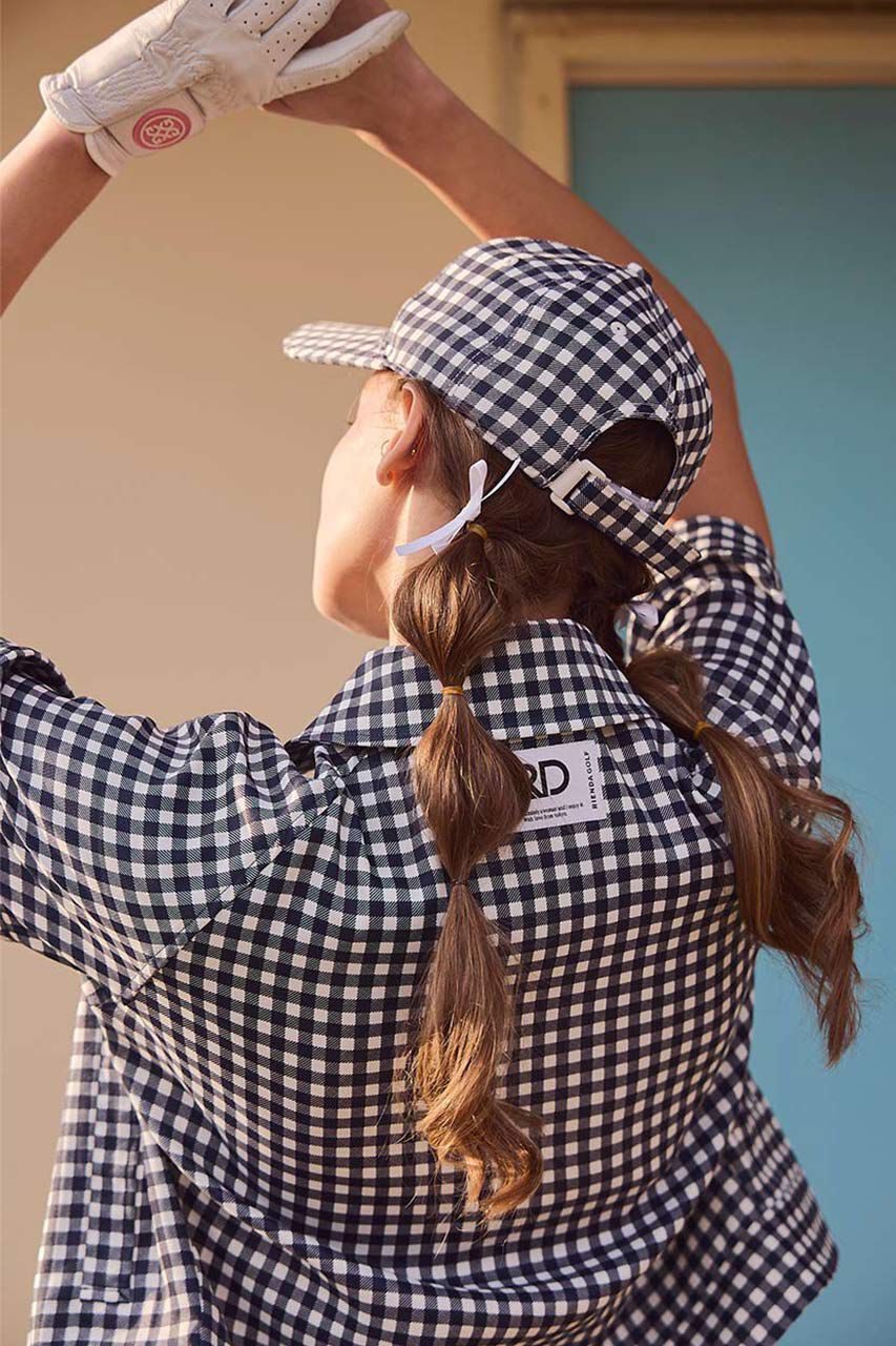 rienda「ギンガムチェックZIP UPブルゾン」|ブルゾン・スタジャン|