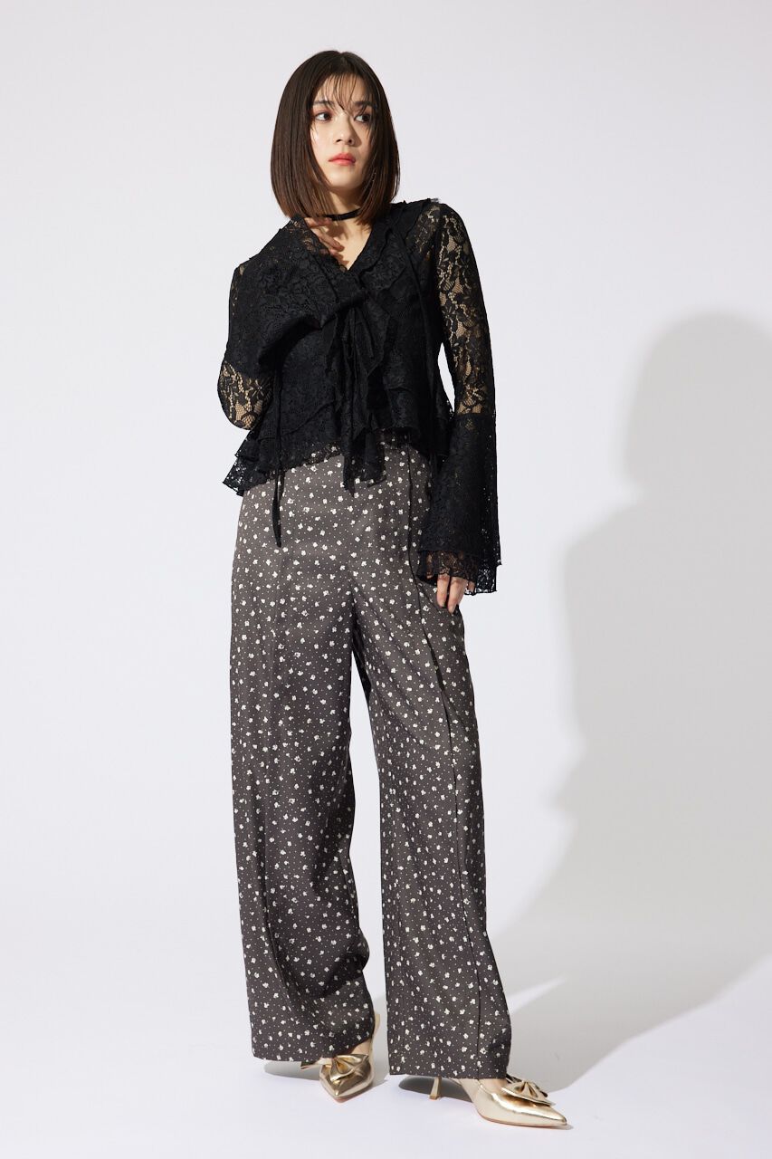 rienda「フリルレースブラウス」|シャツ・ブラウス|