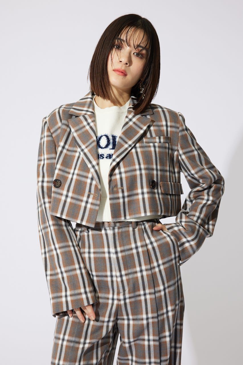 rienda「ダブルテーラードショートジャケット」|その他|