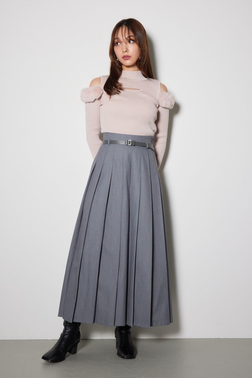 rienda「プリーツスリットスコートショートパンツ」|その他|