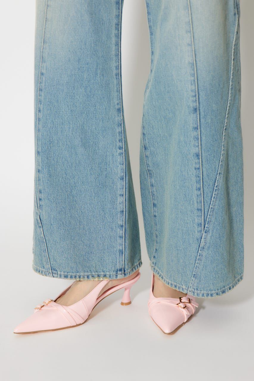 rienda「ベルトディテールスリングバックパンプス」|サンダル|PNK