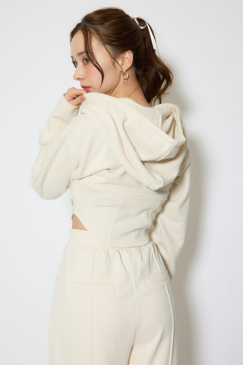 rienda「ビスチェディティールフードスウェット」|Tシャツ・カットソー|